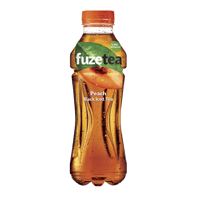 Fuze Peach Black Iced Tea bottle