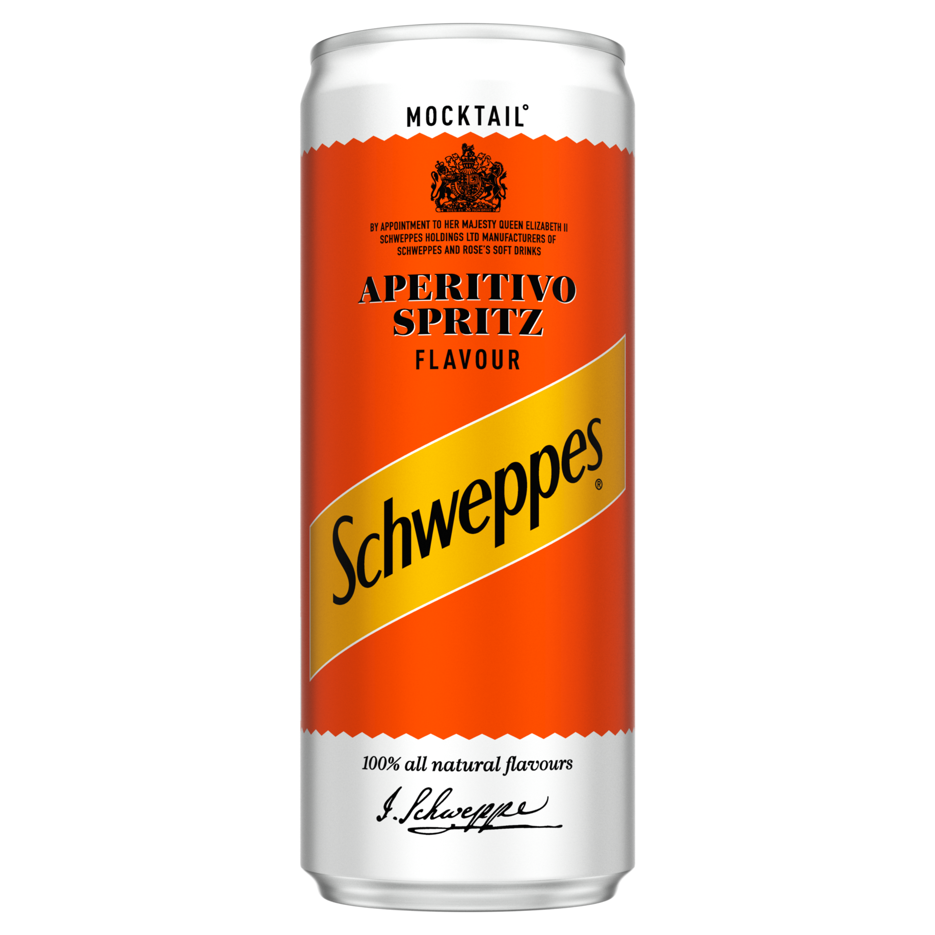 Schweppes Indian Tonic Water bottle on white background.
