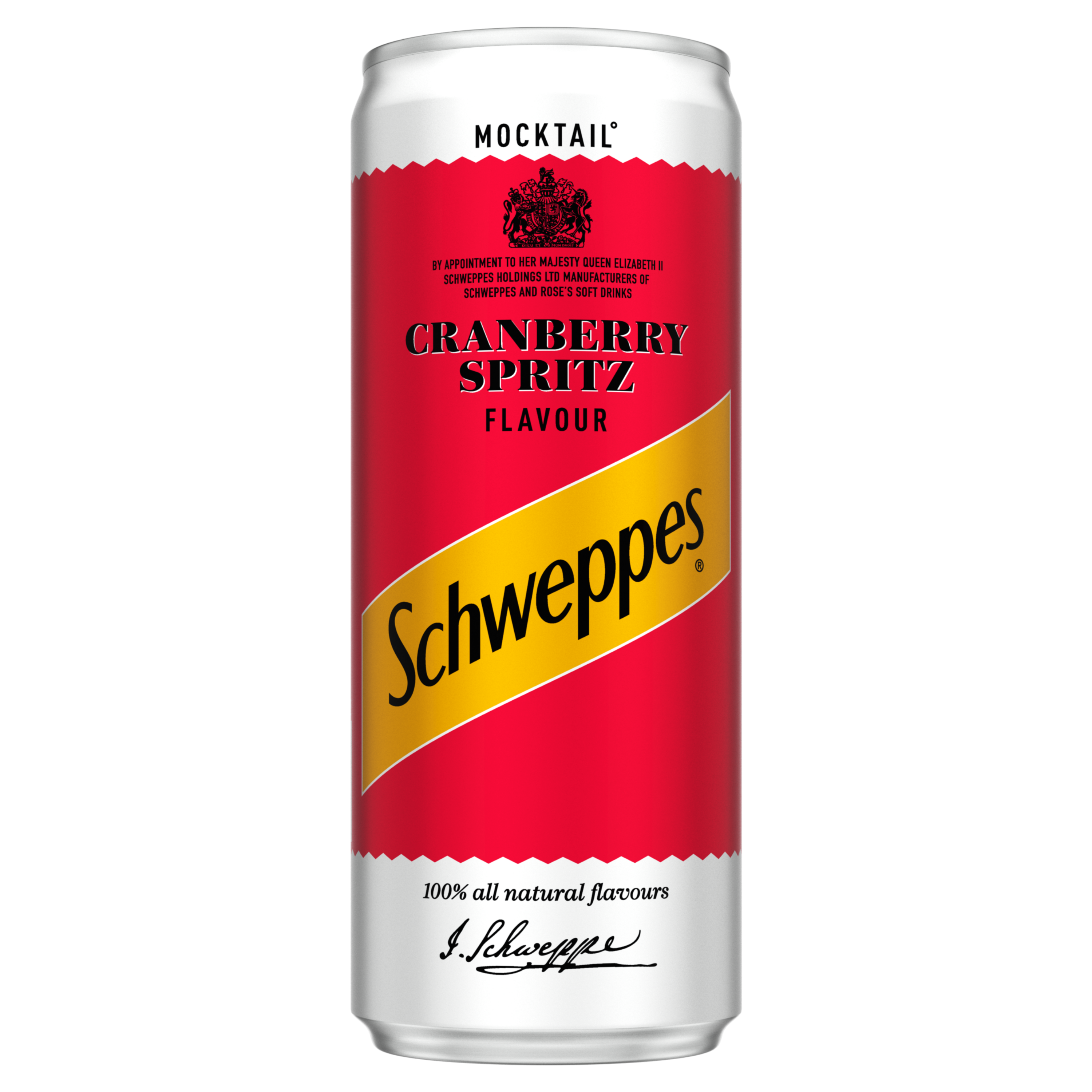 Schweppes Slimline Tonic Water bottle on white background.