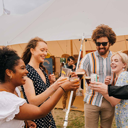 people at taste of london festival