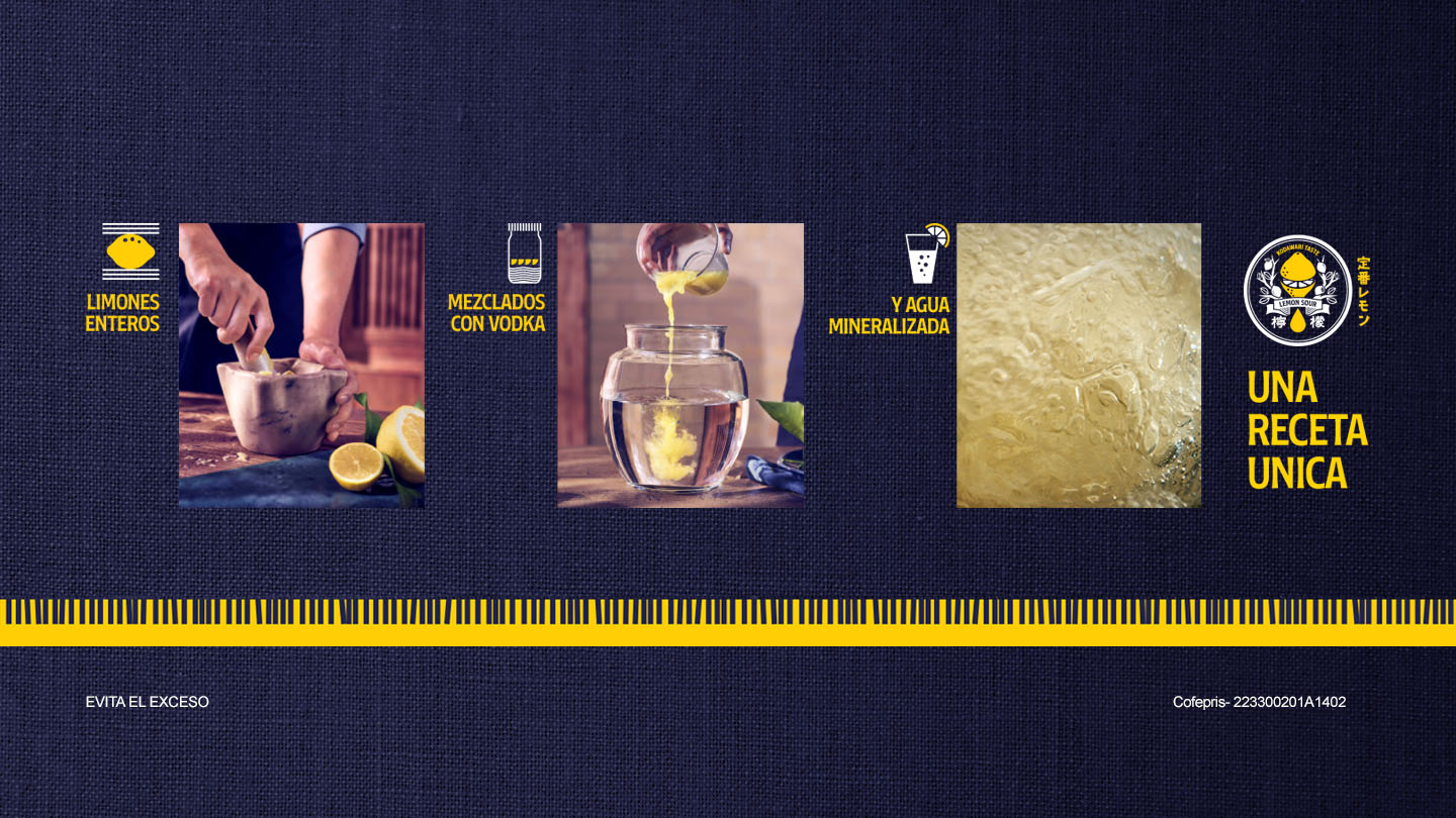 Lemon-Dou: limones enteros, vodka y agua mineralizada