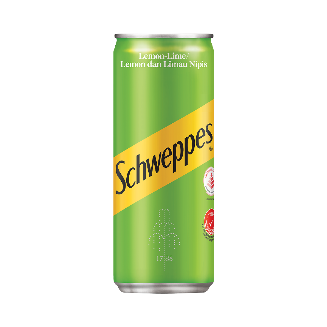 Schweppes Soda Water can