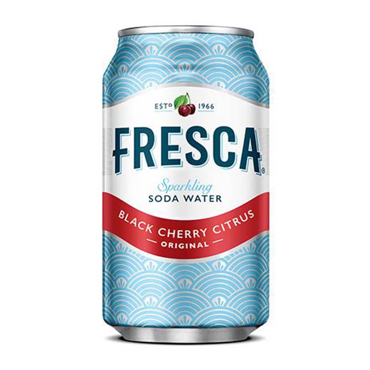 Can of Black Cherry Citrus on white background