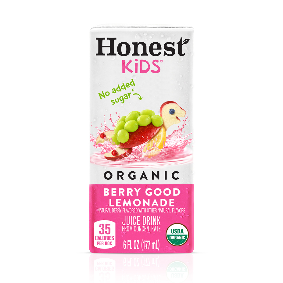 Honest Kids Berry Berry Good Lemonade Pouches, 6.75 fl oz, 8 Pack