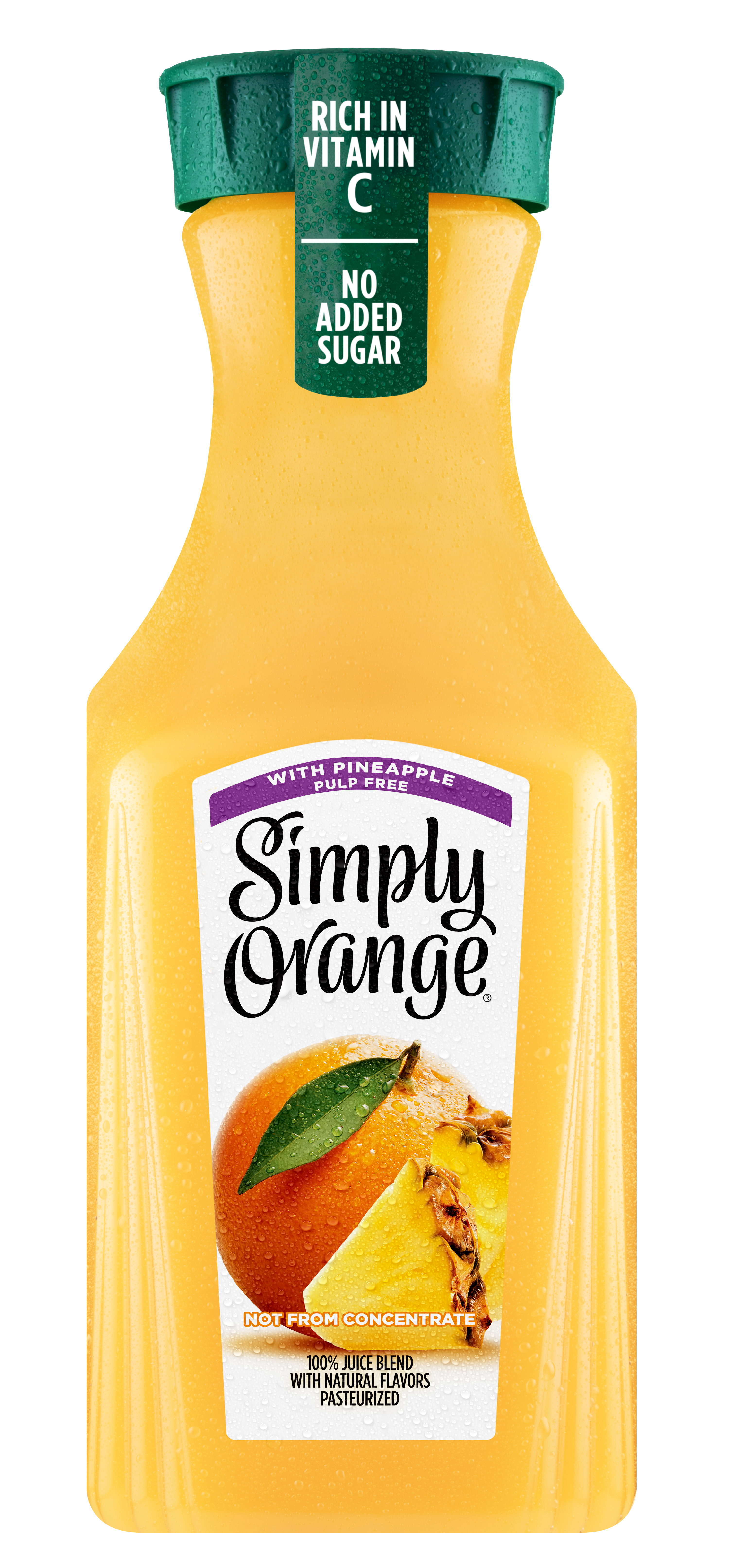 Simply Orange w/ Pineapple Juice Bottle, 52 fl oz