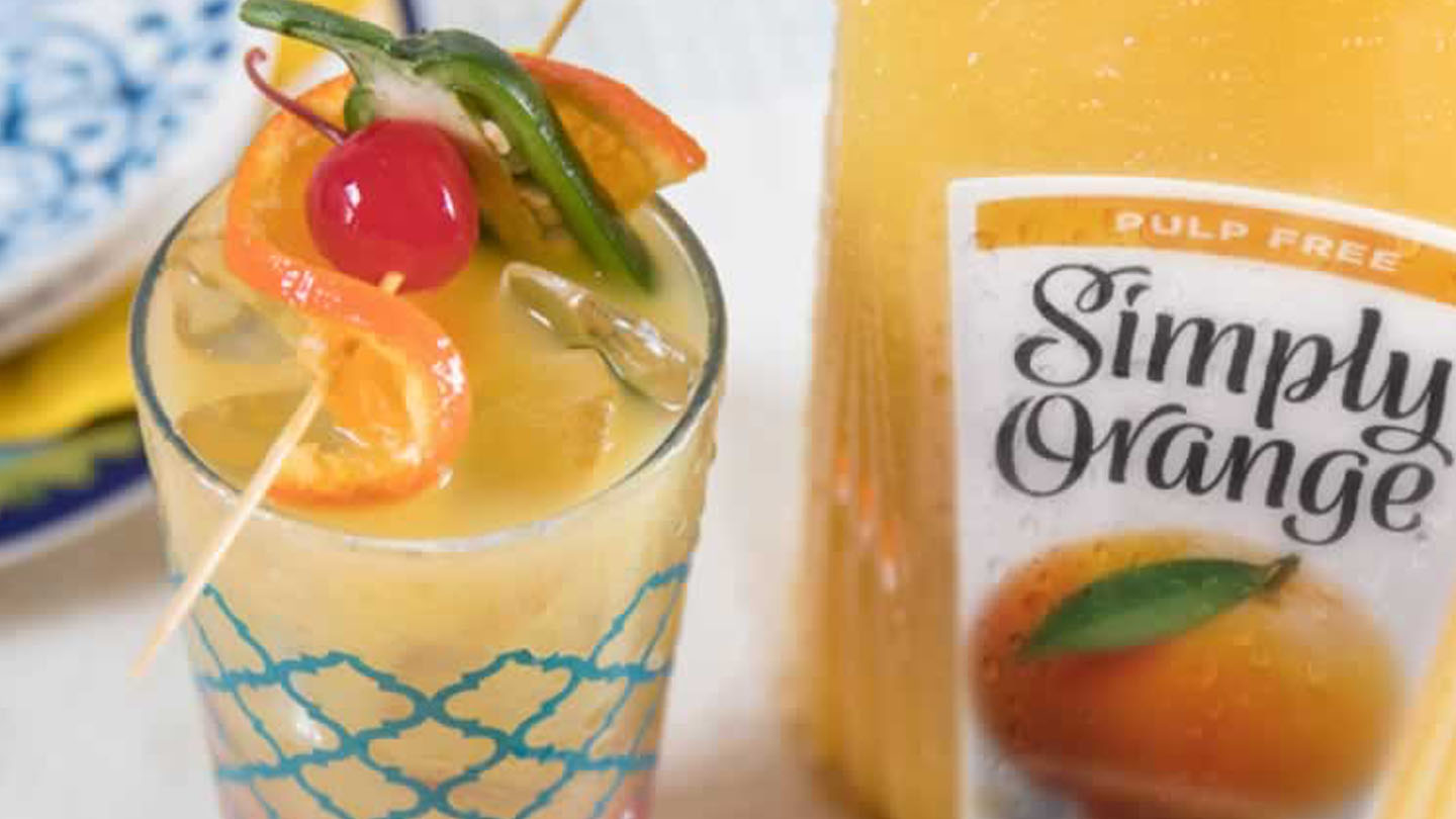 Simply Orange® Tranquilo Tequila Sunrise Recipe