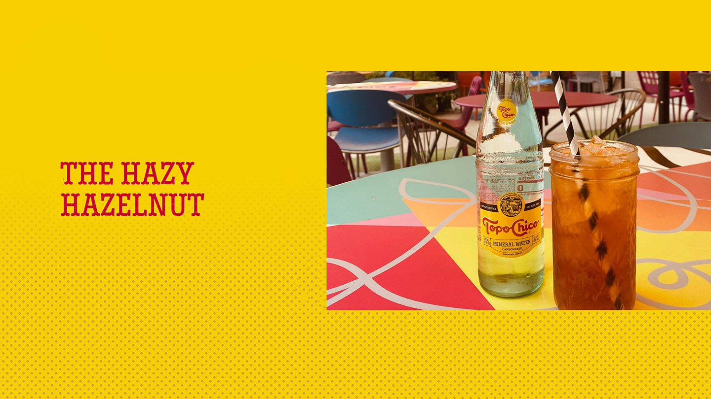 A glass of hazy hazelnut