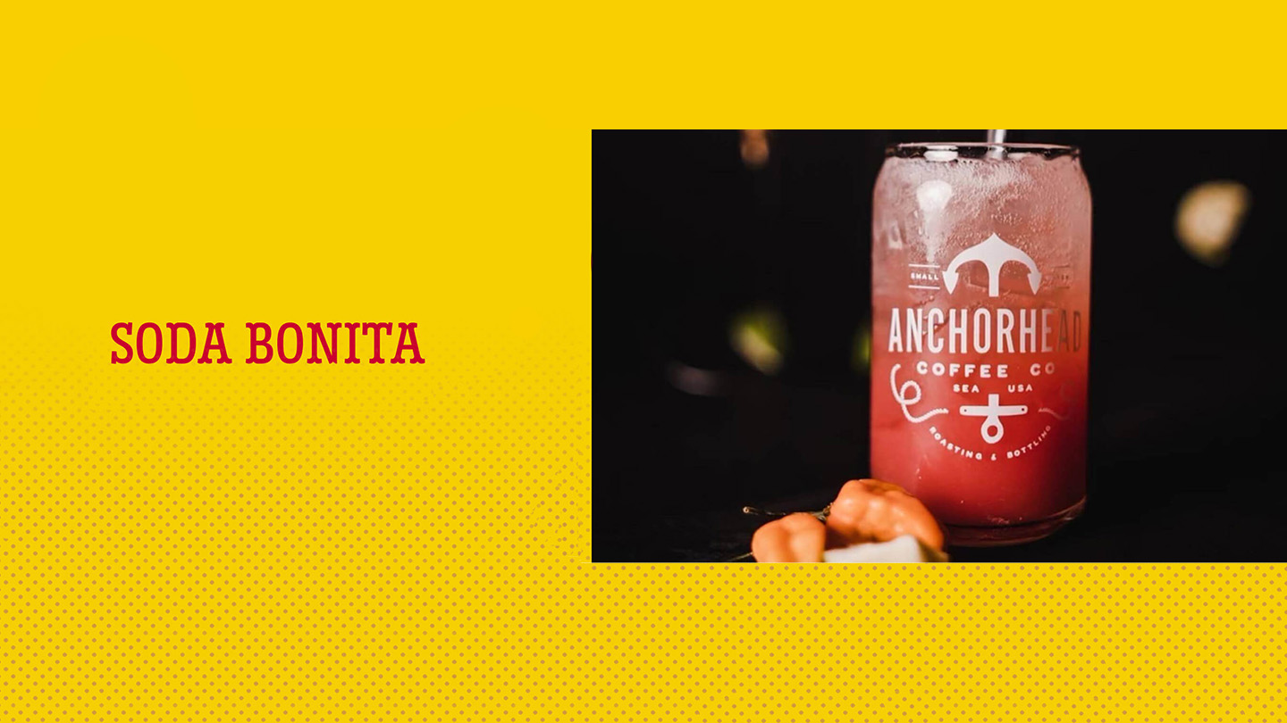 Glass of Soda Bonita drink