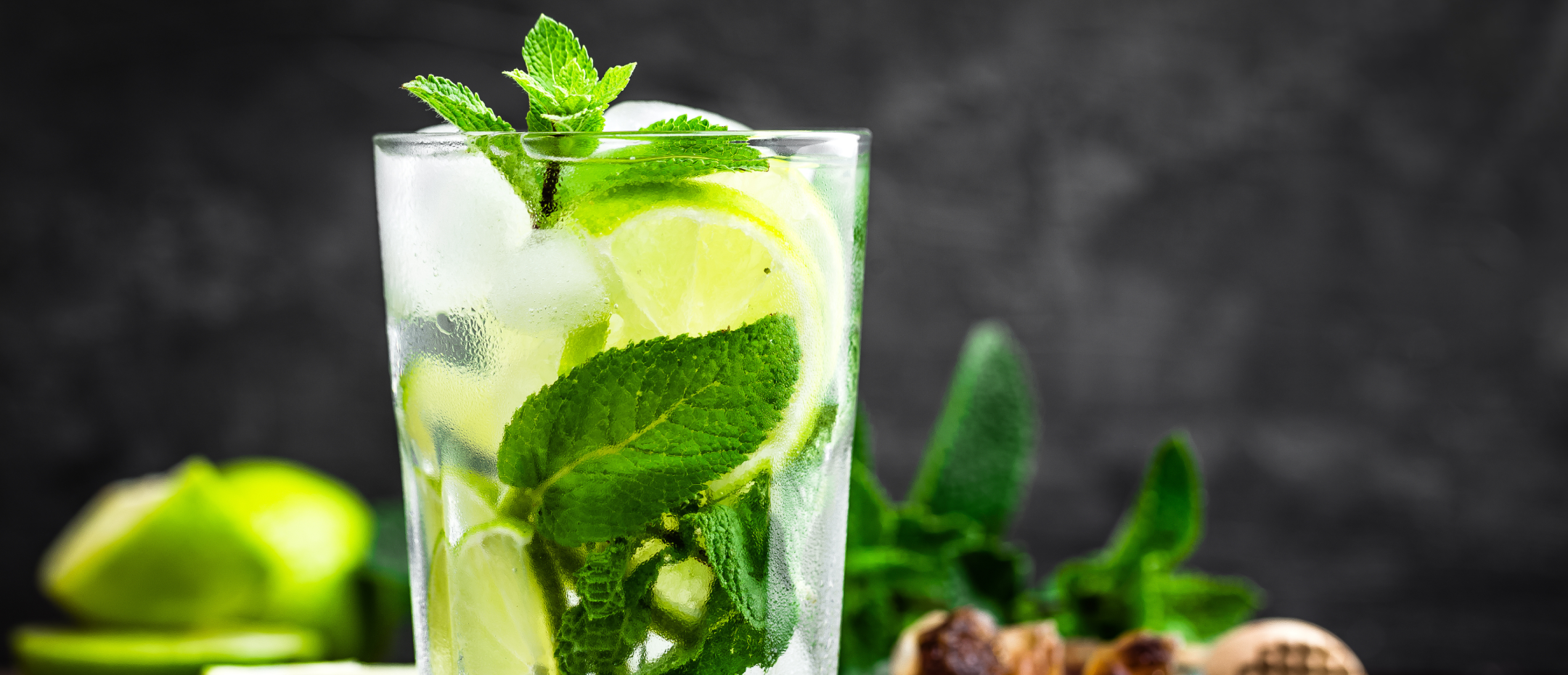 A glass of the Virgin Mojito